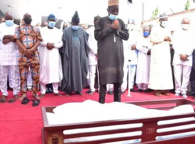 Remains of former Lagos State governor, Jakande, buried
