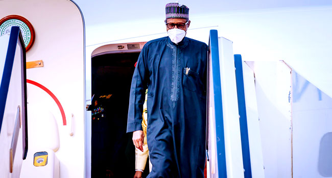 Buhari returns to Abuja after eight-day visit to Saudi Arabia