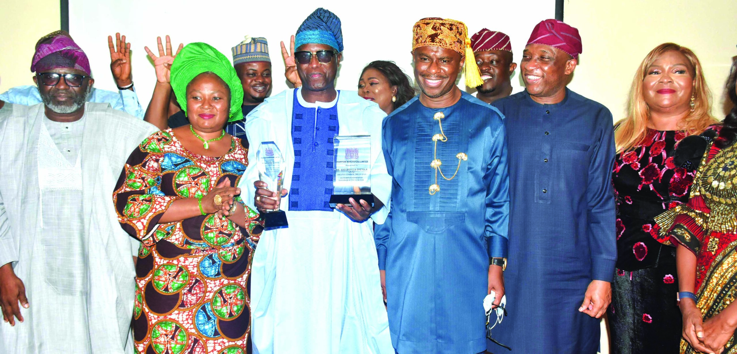 Oyetola, Umahi, Tinubu, others bag Champion Newspapers awards
