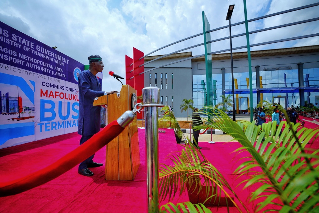 Sanwo-Olu commissions new bus terminal at Mafoluku
