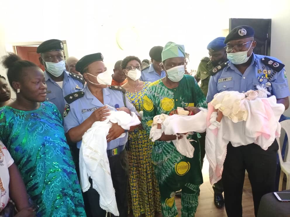 Ogun CP, PCRC visit woman police delivered of triplets