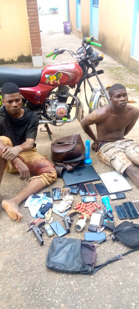 Ado-Odo Ota: Two armed robbery suspects caught in the act, arrested