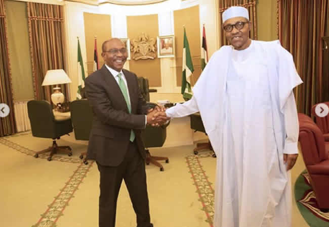 Godwin Emefiele visits Presidential Villa, may shelve presidential ambition