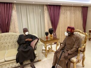 PHOTO NEWS: Buhari visits Tinubu in London