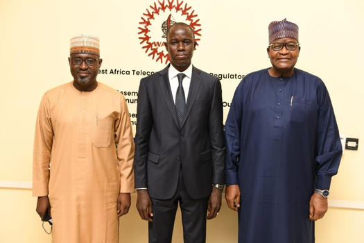 Danbatta, Ndiaye, hoist Senegal's flag at WATRA secretariat