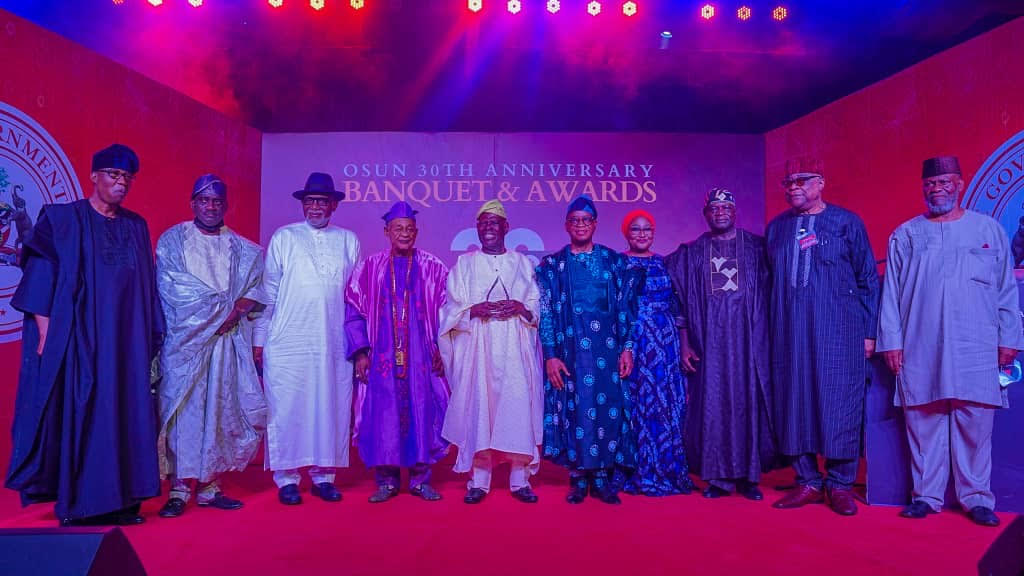 Osun at 30: Akeredolu, Akande, Oyinlola, others grace awards