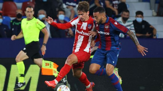 Atletico Madrid held by struggling Levante