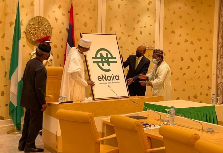 BREAKING: Buhari launches Nigeria's digital currency, e-Naira