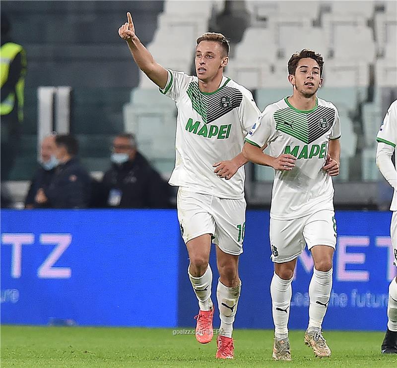 Juventus slip to last-gasp defeat at home to Sassuolo