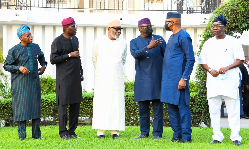 South West governors meet in Lagos, give hint on issues discussed