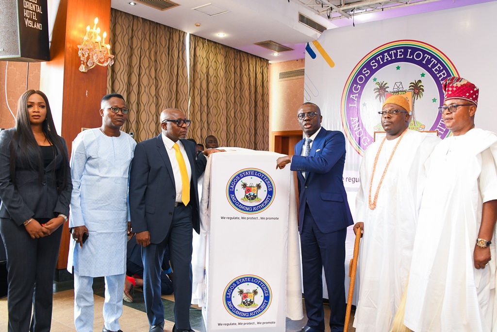 Sanwo-Olu unveils new name, logo of Lagos lotteries and gaming authority