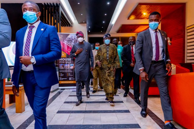 Tinubu returns to Nigeria after knee surgery (+ photos)