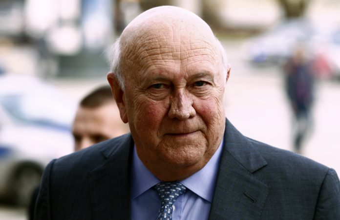 De Klerk was a remarkable moral force for change, says Buhari