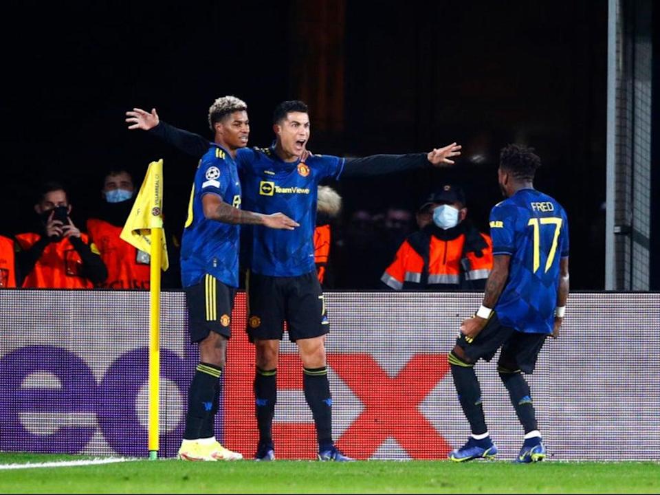 Ronaldo, Sancho send Man Utd to knockout round on Carrick’s debut