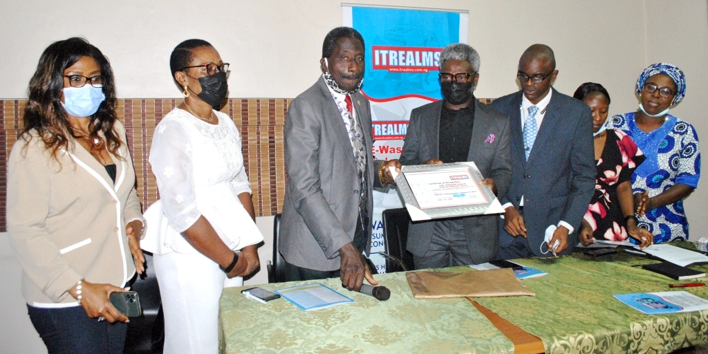 NCC bags 2021 ITREALMS Telecom E-Waste Regulator award