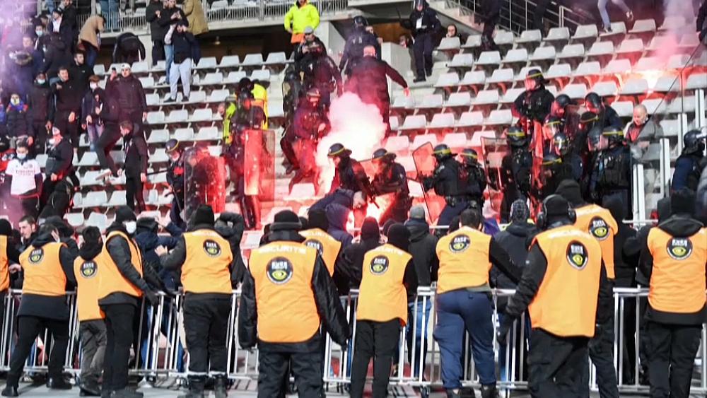 Lyon, Paris FC thrown out of French Cup after fan violence