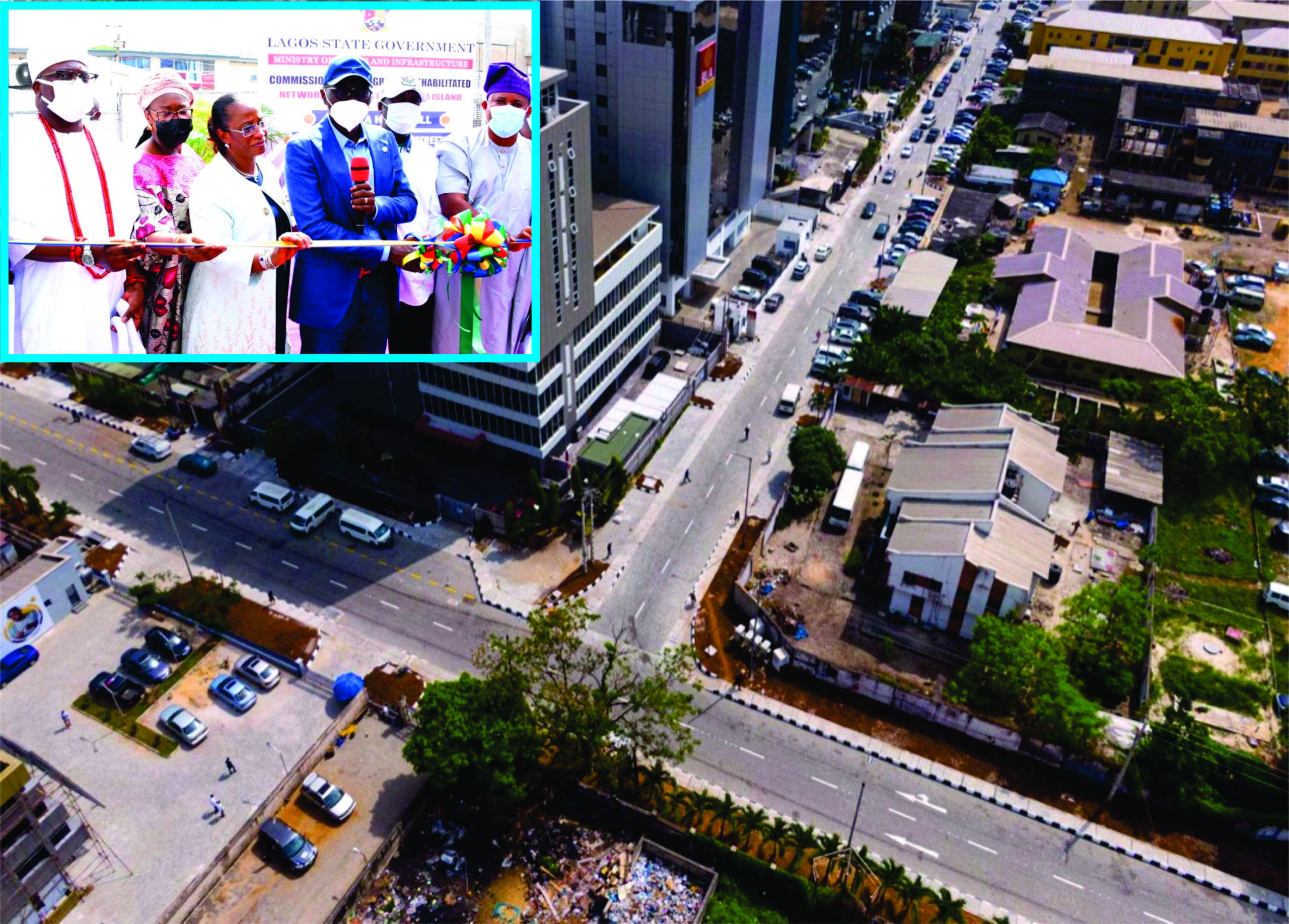 Sanwo-Olu inaugurates network of three roads in Victoria Island
