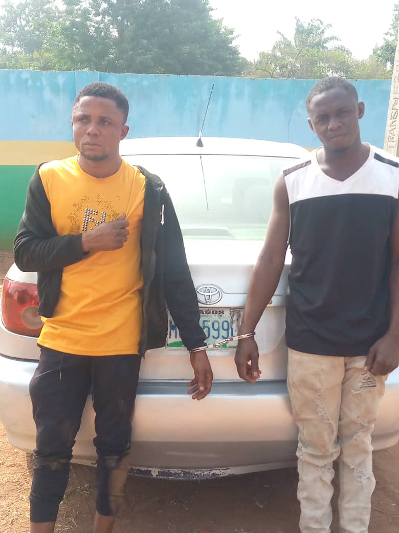 Two suspects who robbed in Lagos arrested by police in Ogun