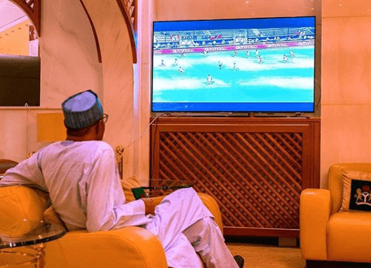 AFCON: Buhari in video conference with Super Eagles, urges them to fly
