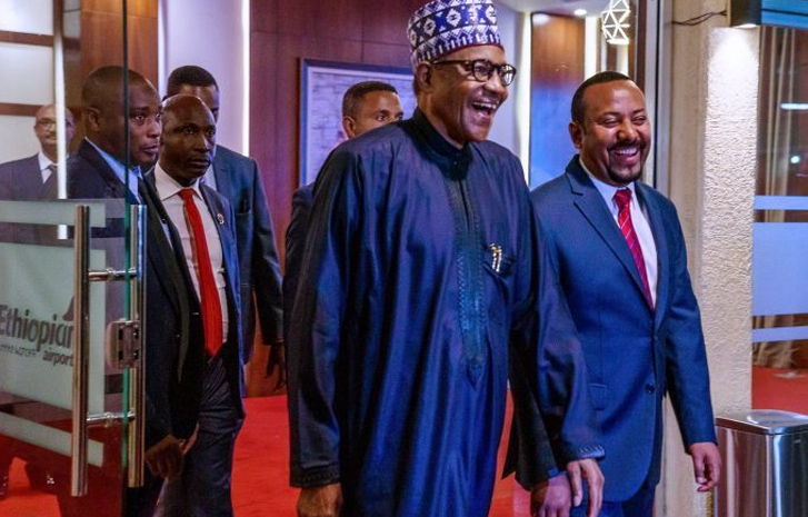 Buhari arrives Addis Ababa ahead of 35th AU session