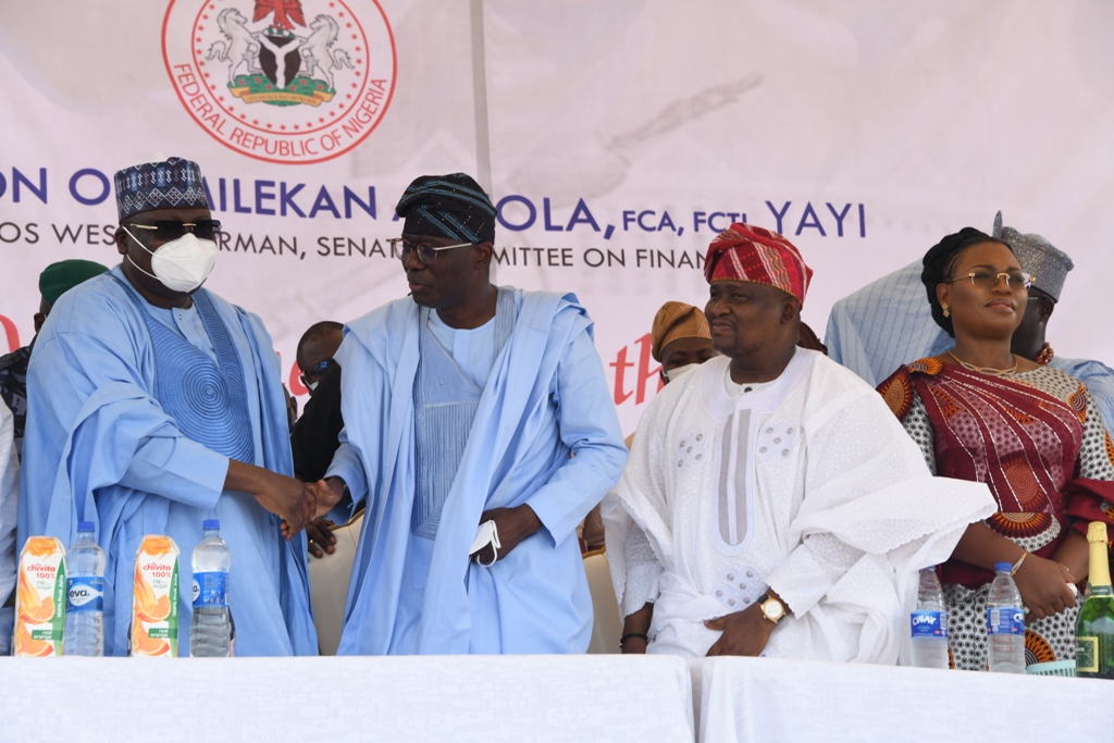 Second term: Senate President in Lagos, campaigns for Sanwo-Olu