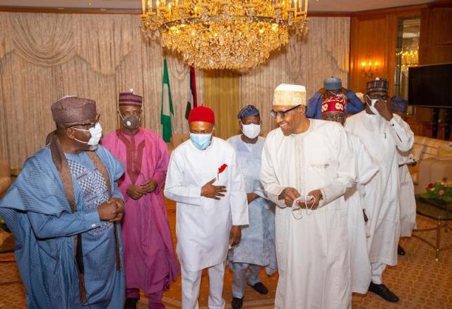 Buhari hosts Tinubu, other APC founding fathers to dinner