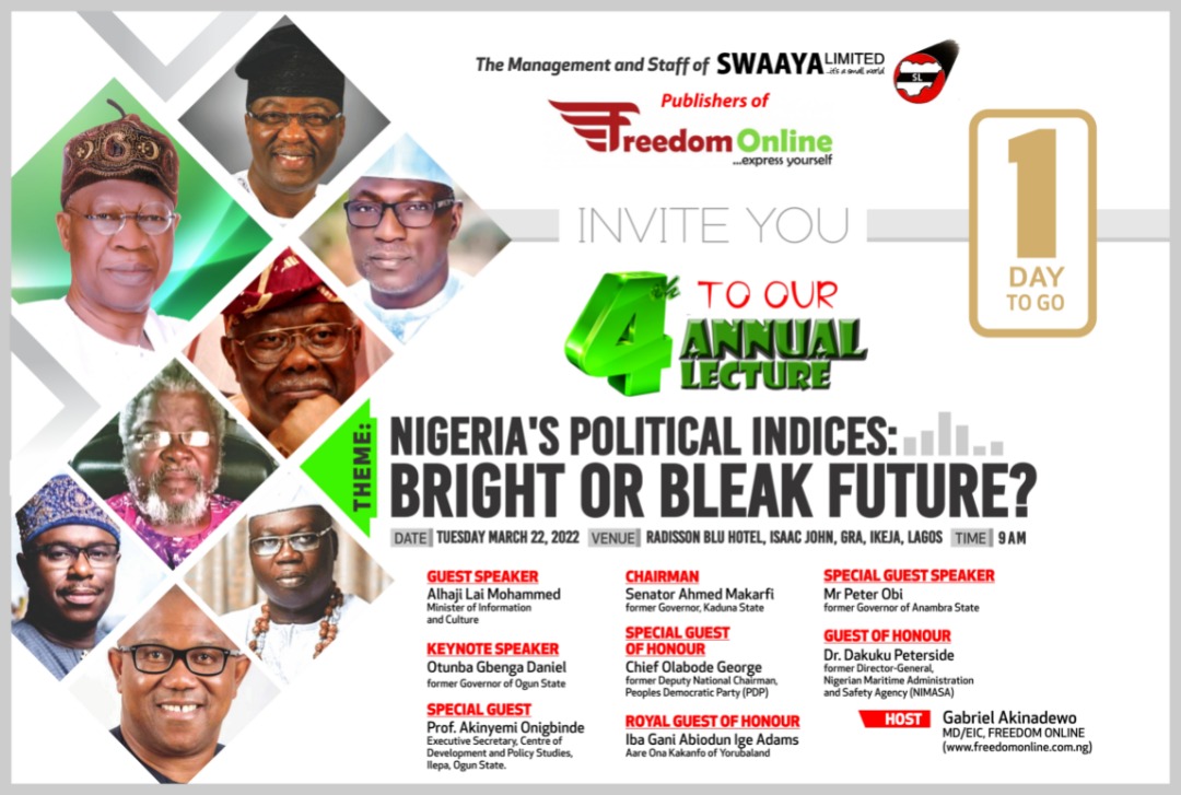 Freedom Online: Lai Mohammed, Obi, others for annual lecture Tuesday