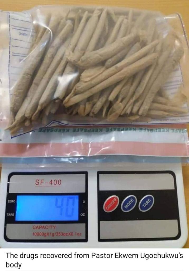 Church General Overseer arrested with drugs at Lagos airport