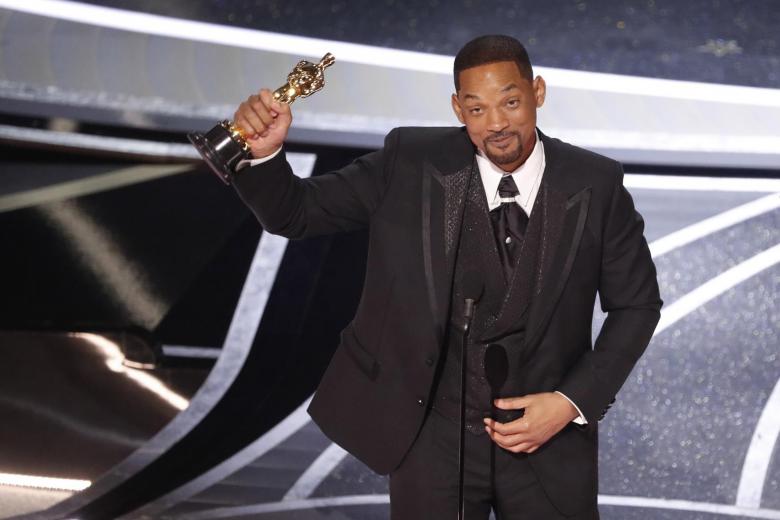 Will Smith wins best actor Oscar after appearing to hit Chris Rock Oscar