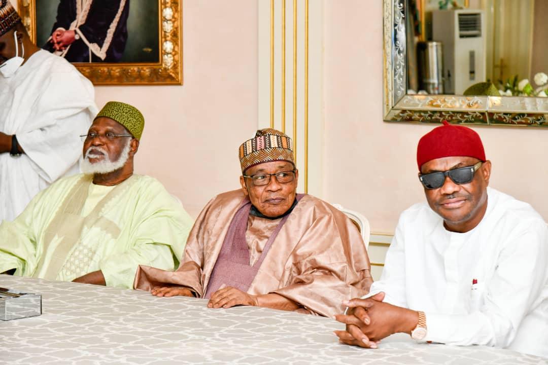 2023: Wike, other PDP governors meet IBB, Abubakar in Minna