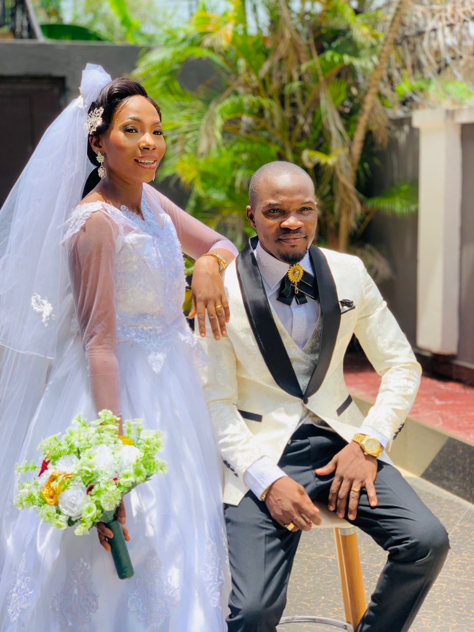 PHOTO NEWS: Ademola Adegboyega ties nuptial knot with Olufunmilayo