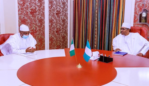 PDP presidential aspirant, Tambuwal, visits Aso Villa, meets Buhari