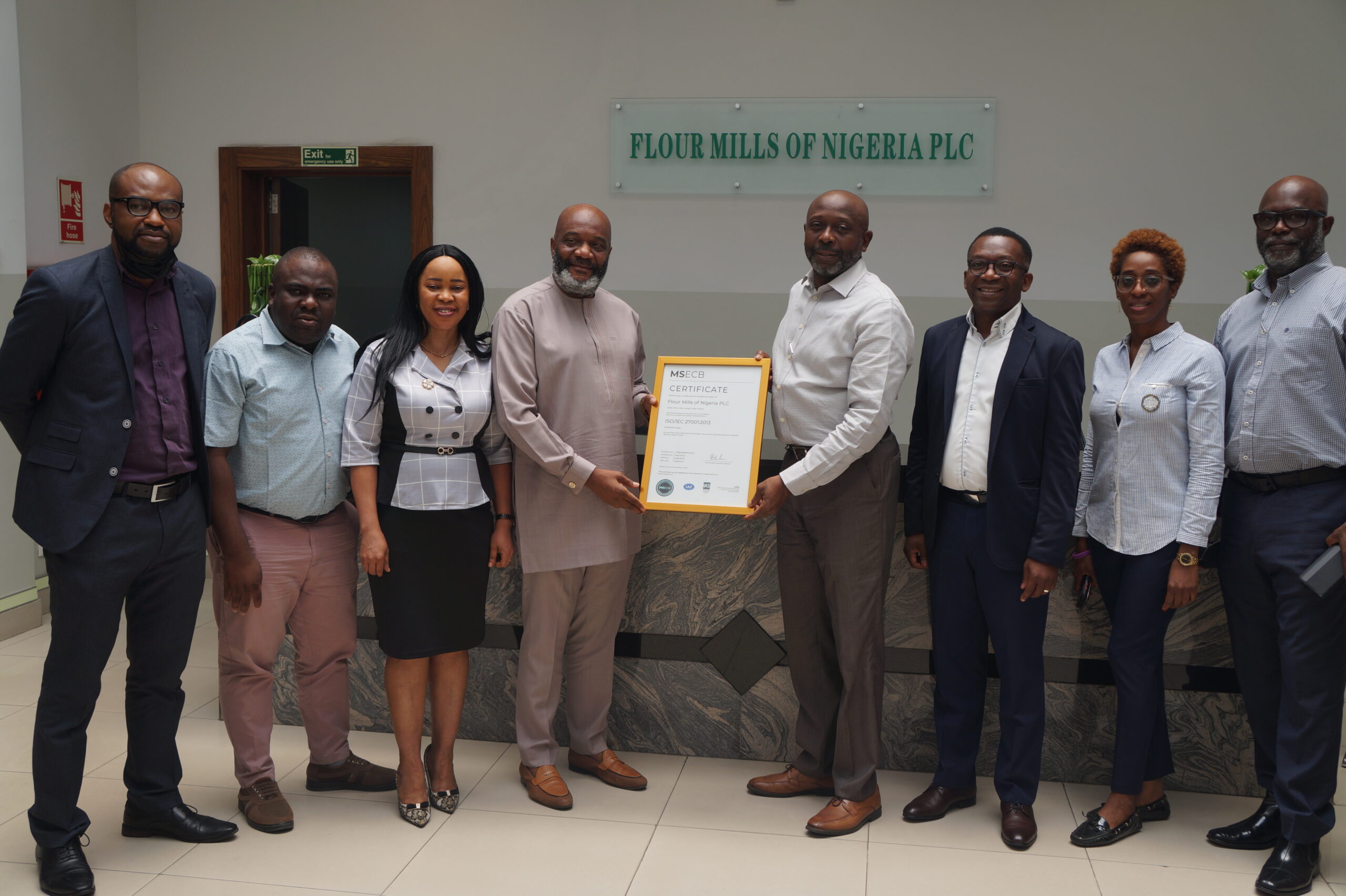 Flour Mills of Nigeria gets ISO 27001 certification for cyber security