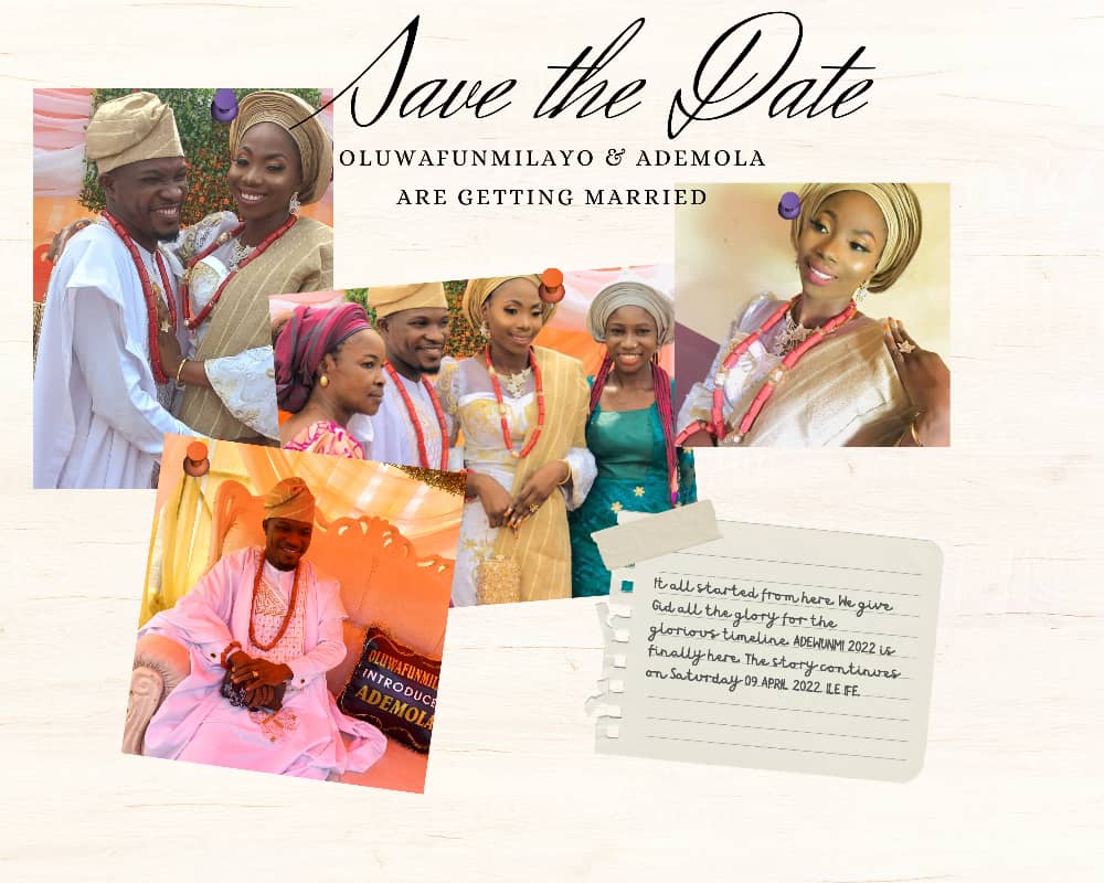 Dwallnet Tech CEO, Adegboyega, and Olufunmilayo wed Saturday