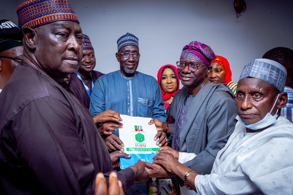 PHOTO NEWS: 2023: Lawal, Sanwo-Olu, others submit Tinubu’s form