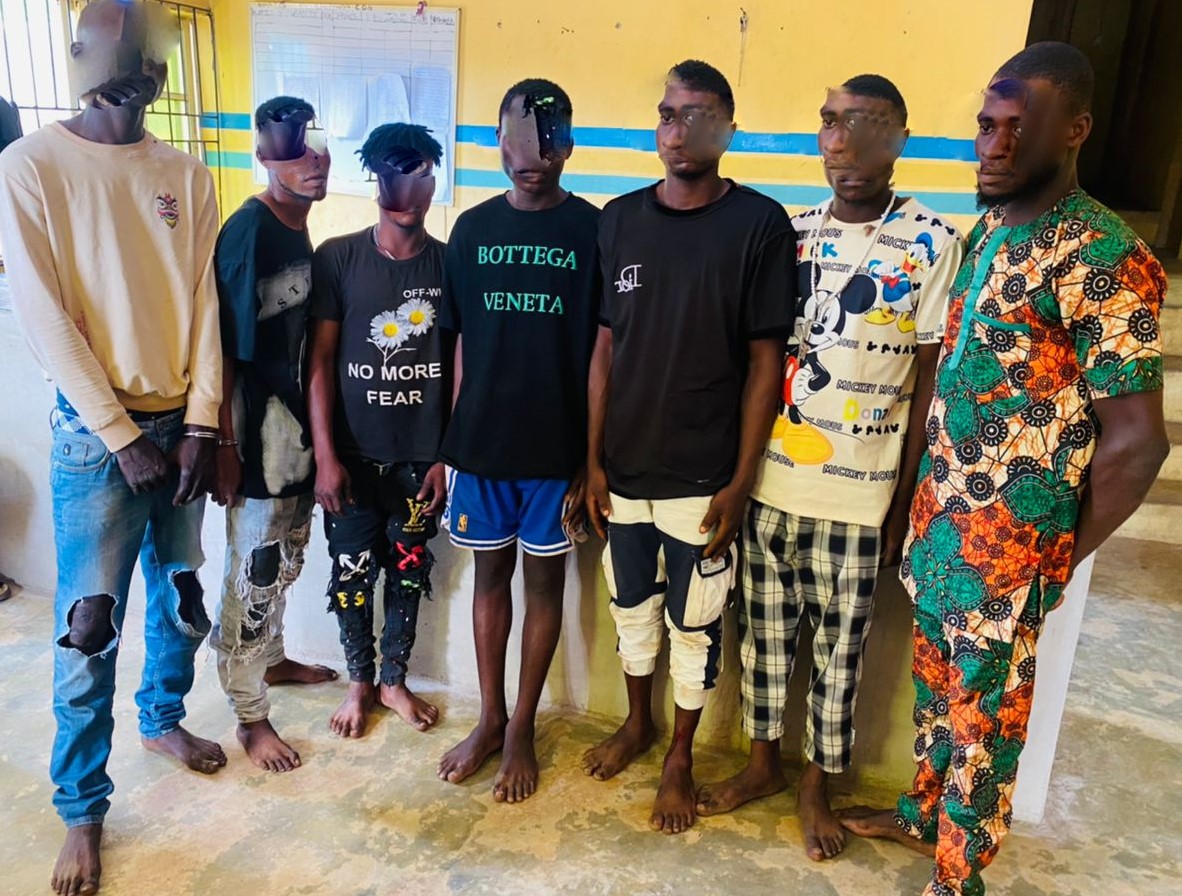 Ogun: Seven suspected cult members causing mayhem arrested