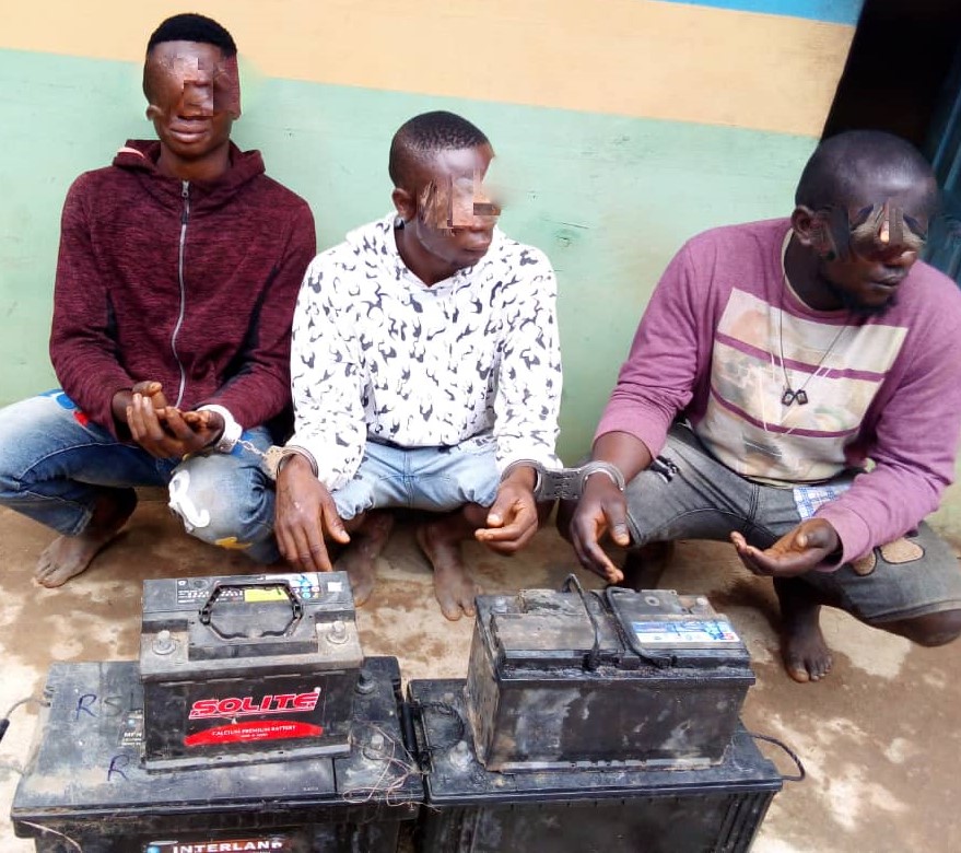 Three suspected armed robbers arrested for attacking company