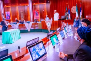 Buhari swears in Justice Olukayode Ariwoola as Ag. CJN (+Photos)