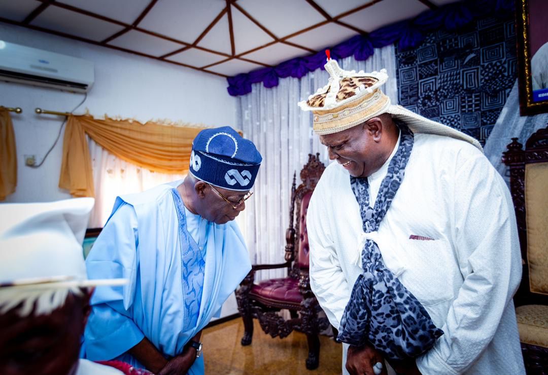PHOTO NEWS: Tinubu in Calabar, meets delegates, pays homage to Obong