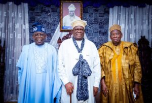 PHOTO NEWS: Tinubu in Calabar, meets delegates, pays homage to Obong