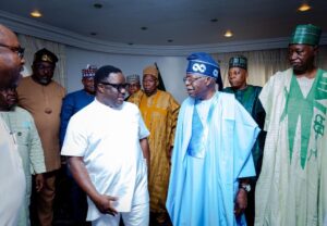 PHOTO NEWS: Tinubu in Calabar, meets delegates, pays homage to Obong