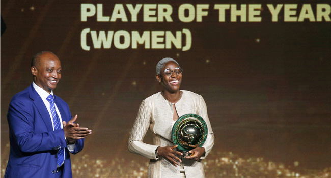 Oshoala wins record fifth CAF Player of the Year award