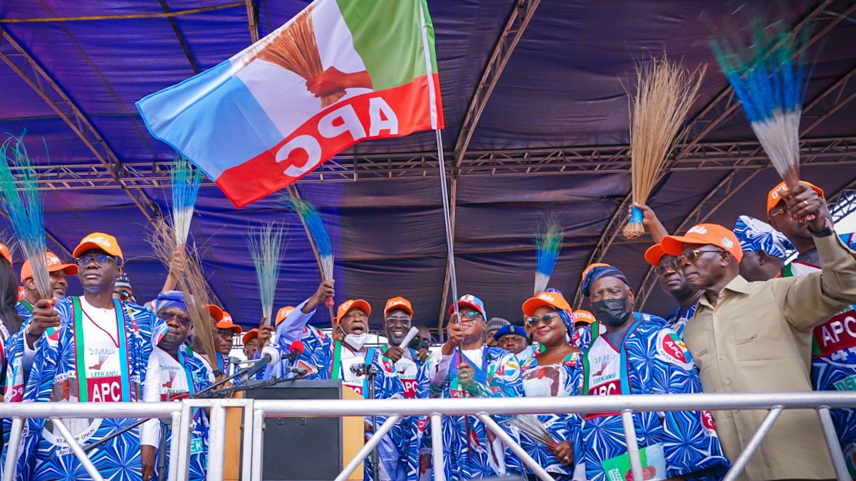 Osun guber: Buhari, Tinubu, Sanwo-Olu, others at mega rally for Oyetola