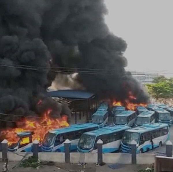 EndSARS: Man remanded for allegedly burning BRT bus terminal