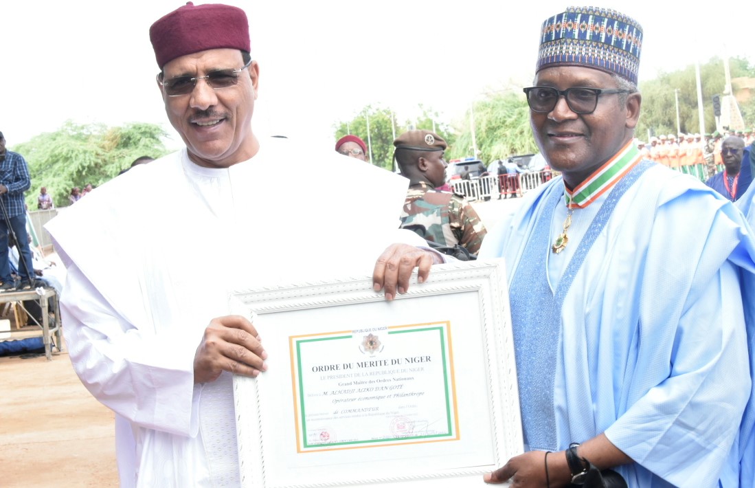 Dangote bags Nigerien national honour over his foundation