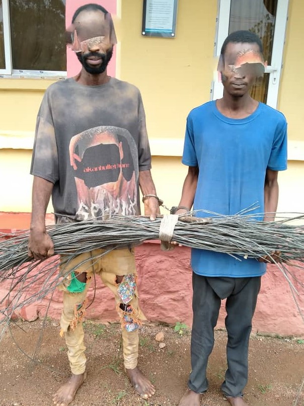 Cable theft: Prison escapee, one other arrested