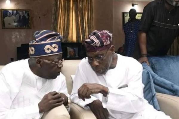 Tinubu in closed door meeting with Obasanjo in Abeokuta