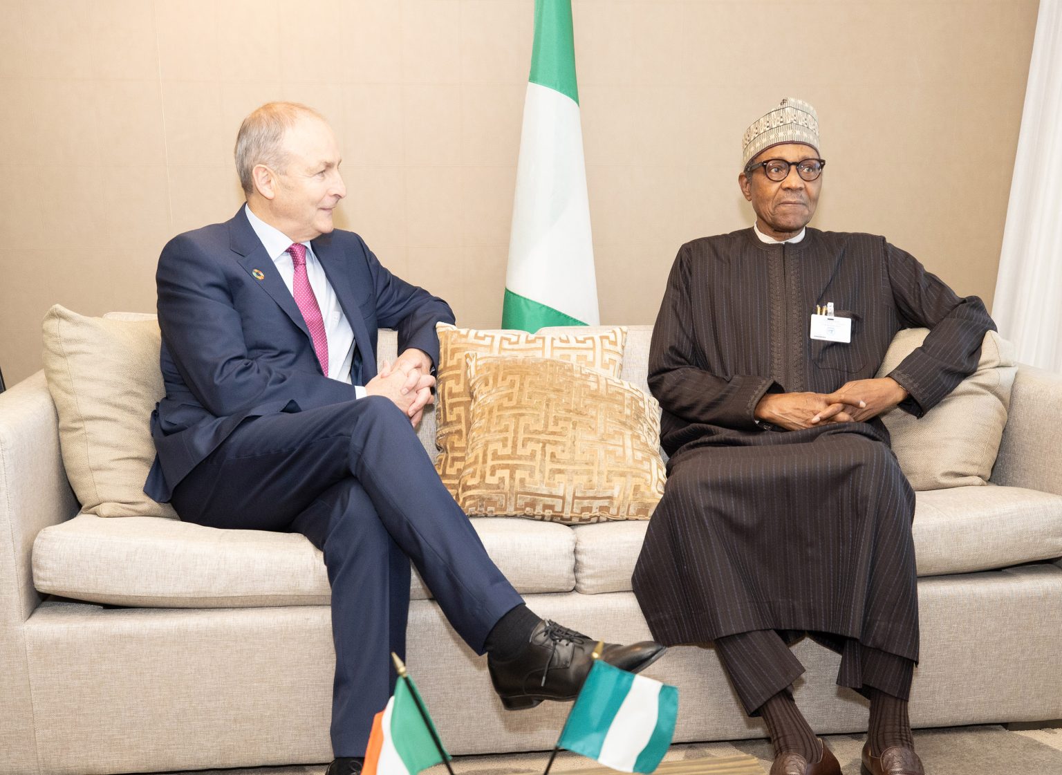 Buhari in bilateral talks with prime ministers of Ireland, Greece