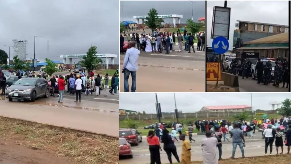 ASUU strike: Students storm Lagos airport road, cause gridlock