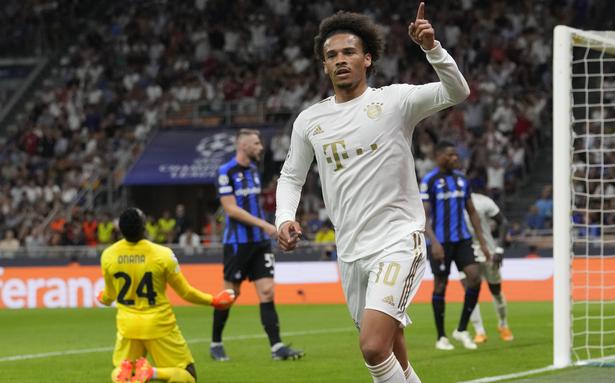 Sane dazzles as Bayern beat Inter 2-0
